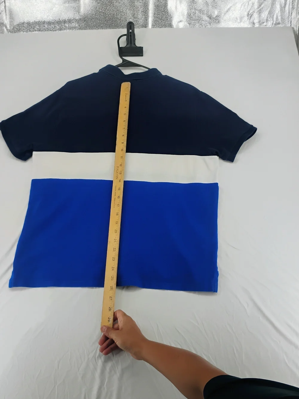 Polo by Ralph Lauren Boys' Navy/White/Royal Blue Colorblock Polo - Picture 5 of 5